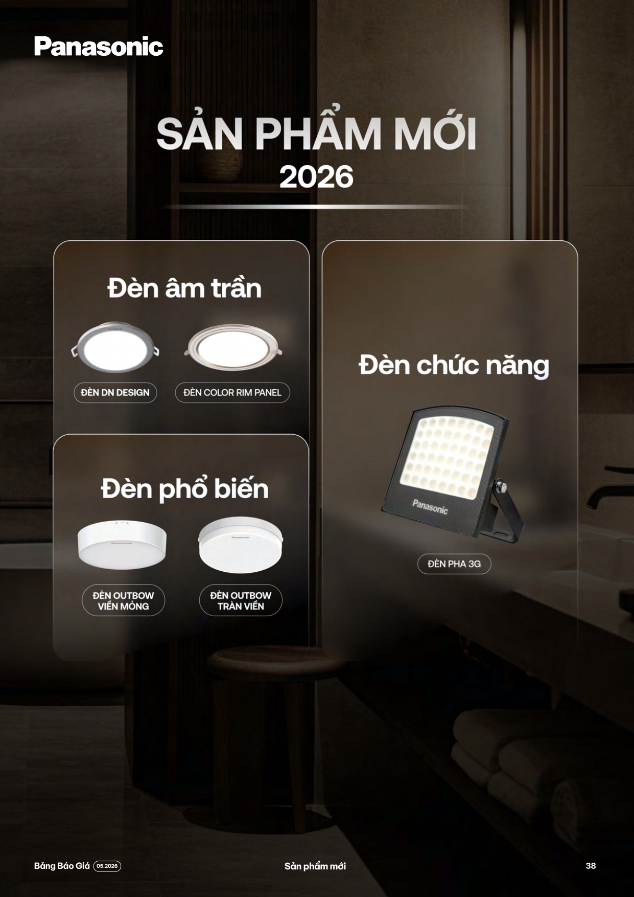 bảng giá đèn Panasonic mới nhất 